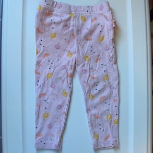 🍓3/$10 Carter's Purple Leggings with Fruit Print size 18m